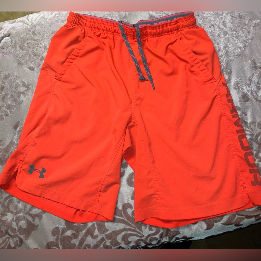 Under Armour Bright Orange Men's Training Shorts